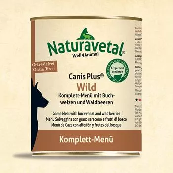 Naturavetal - Canis Plus - Wild Komplett-Menü